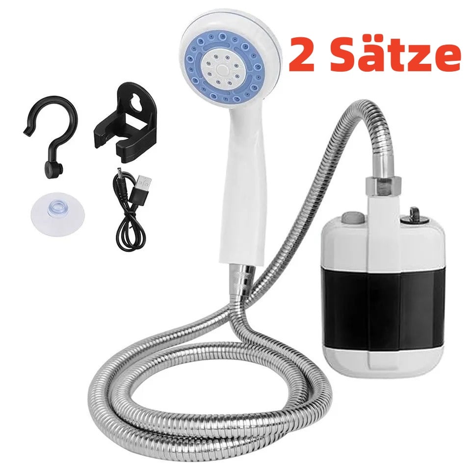 🚿 🔥 Tragbare Campingdusche mit einstellbarem Durchfluss - für eine einfache und bequeme Reinigung im Freien!