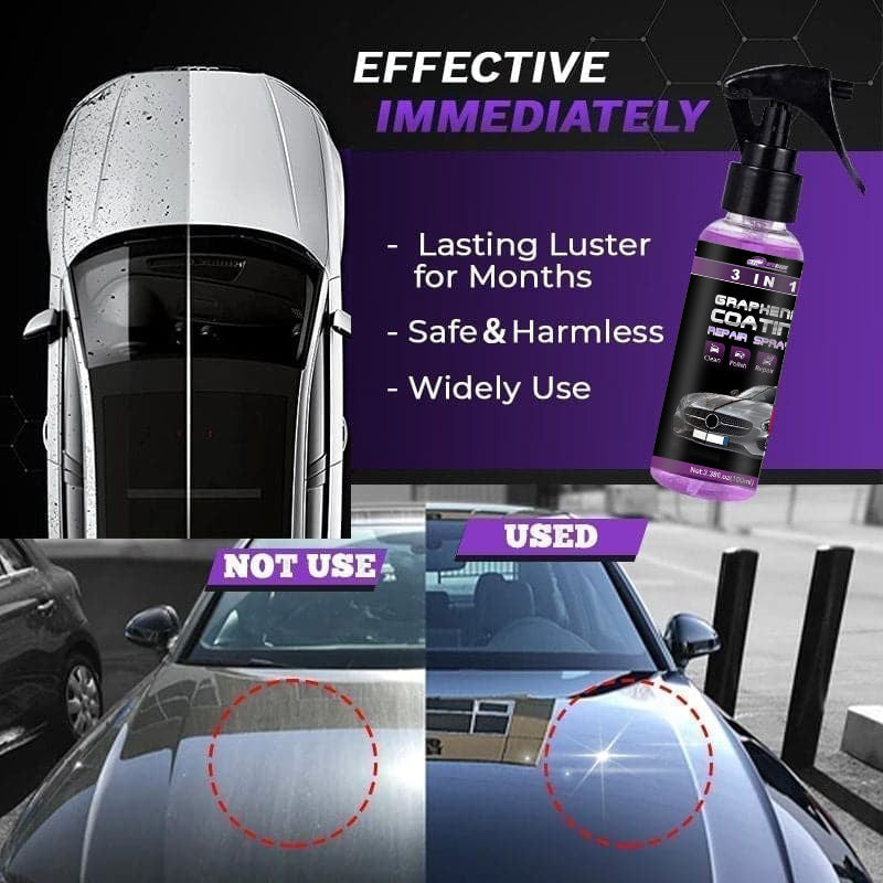 🔥Kaufen Sie 2 und erhalten Sie 3 gratis🔥 3-IN-1 Hoher Schutz Schnelles Auto-Beschichtung Spray