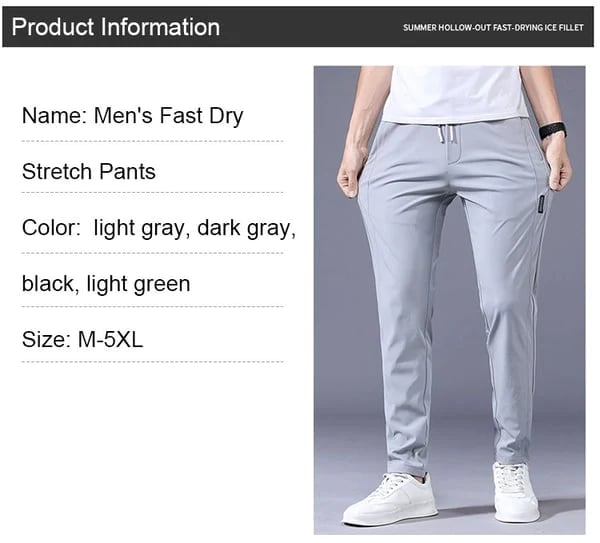 💥High Elastic Quick Dry Pants