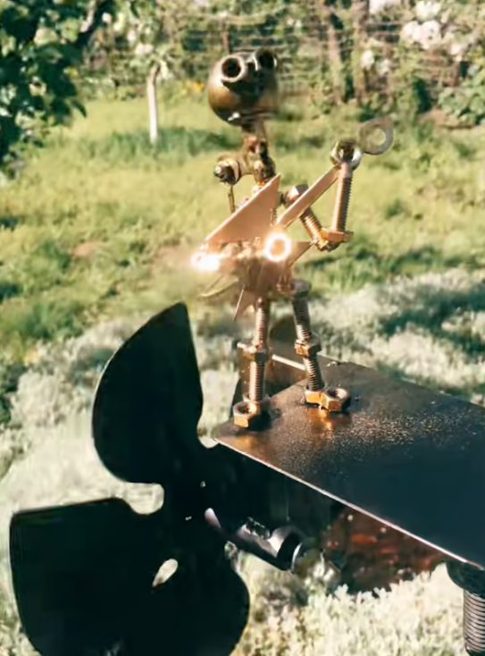 🥁Handgefertigte Metal-Rockband-Windmühle🎁