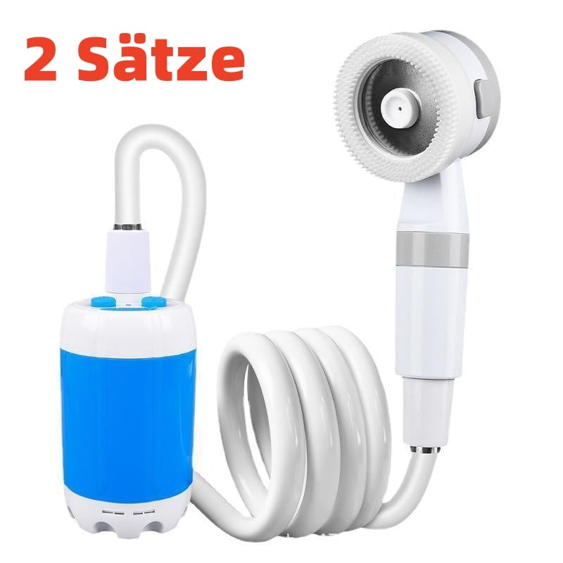 🚿 🔥 Tragbare Campingdusche mit einstellbarem Durchfluss - für eine einfache und bequeme Reinigung im Freien!