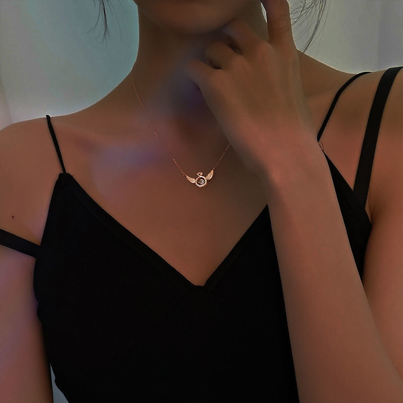 💖 60% Rabatt Geschenkangebot zum Muttertag💖Engelsflügel Strass Halskette