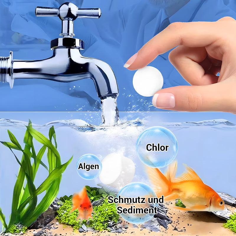 Leistungsstarke Wasserreinigungstablette für Aquarien