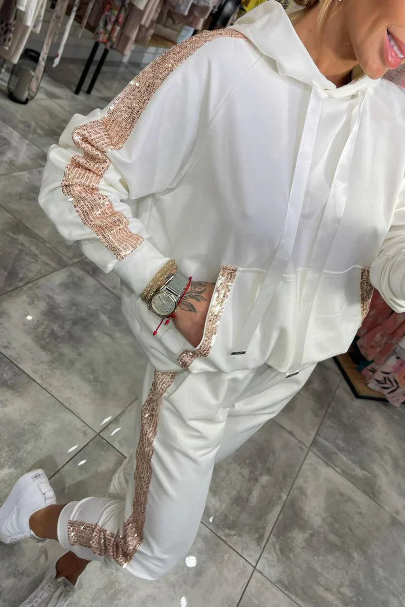 💥Hot Sell 50% Off💥Women’s Drawstring Hooded Tops & Pants 2-Piece Set