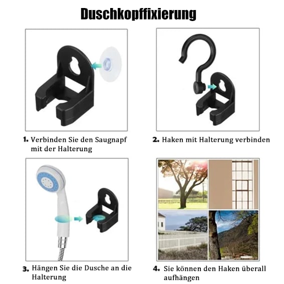 🚿 🔥 Tragbare Campingdusche mit einstellbarem Durchfluss - für eine einfache und bequeme Reinigung im Freien!