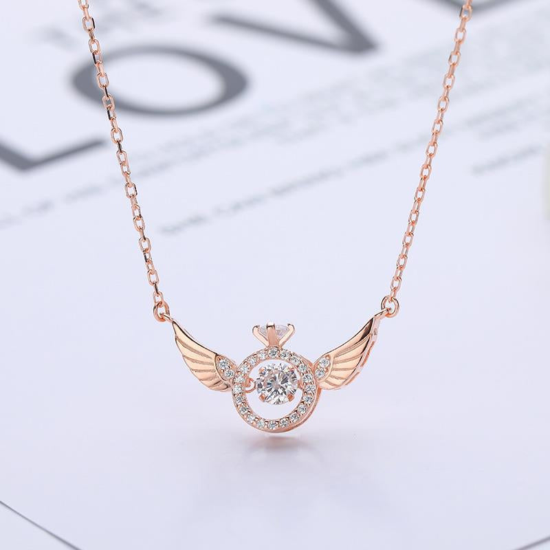 💖 60% Rabatt Geschenkangebot zum Muttertag💖Engelsflügel Strass Halskette