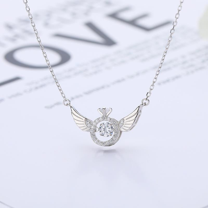 💖 60% Rabatt Geschenkangebot zum Muttertag💖Engelsflügel Strass Halskette