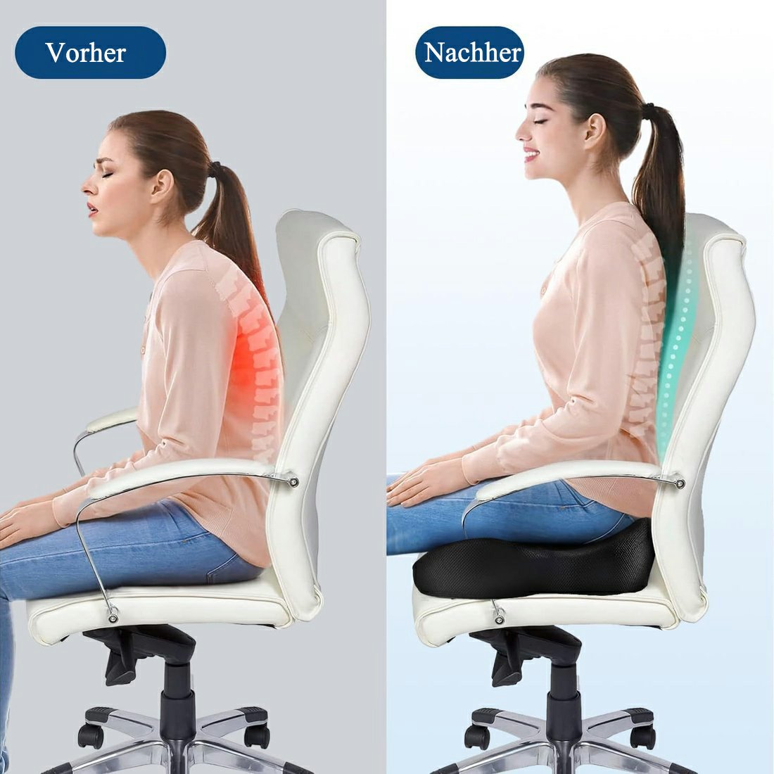 ✨✨Ergonomisches Sitzkissen aus Memory-Schaumstoff