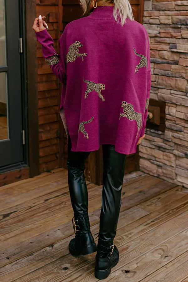 💕Autumn new style 50% OFF💕Casual retro tiger and leopard print long-sleeved top