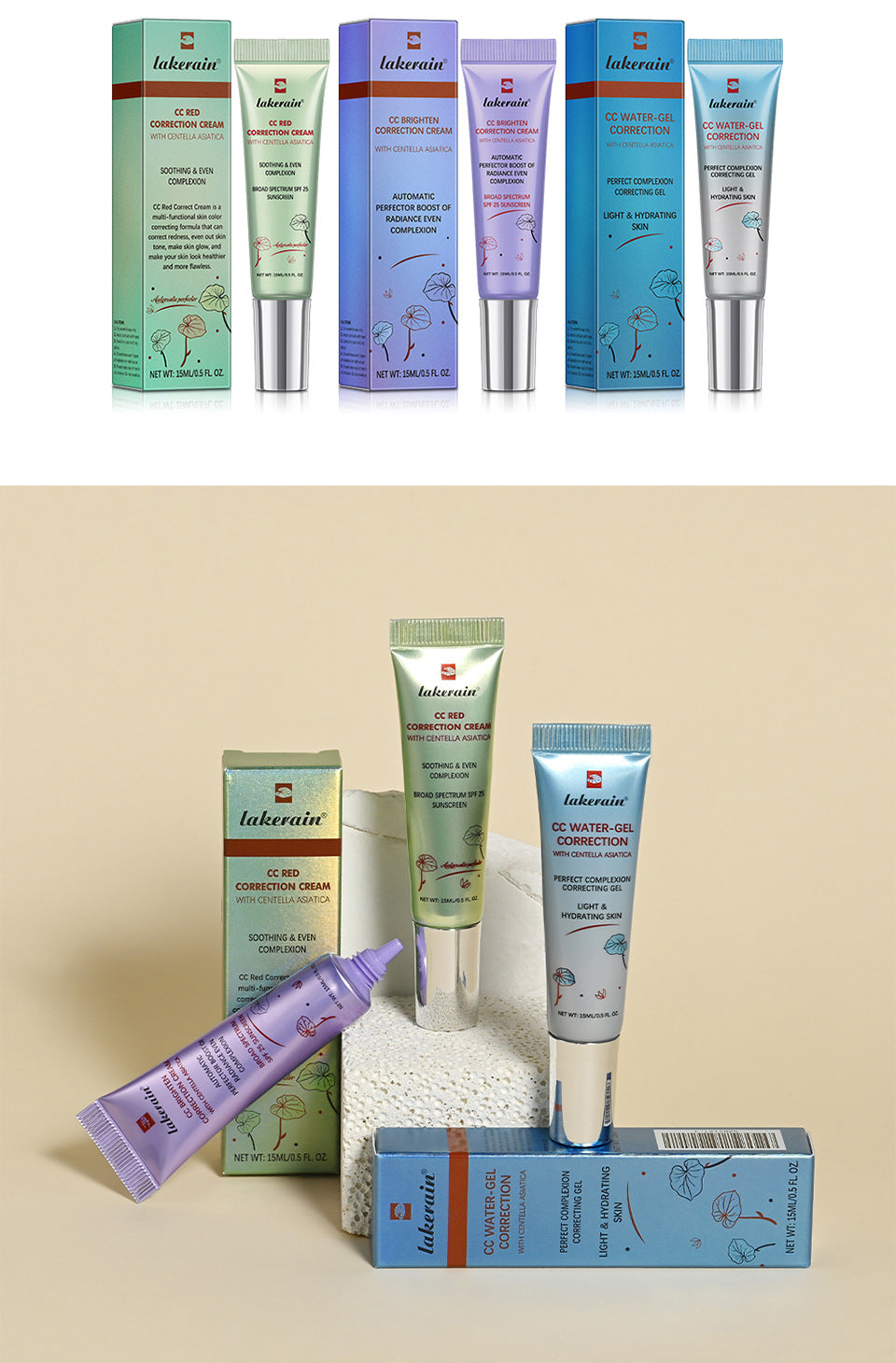 💓Kaufen Sie 1 und erhalten Sie 1 gratis💓Natürliche Rot-Aufhellungs-Wasser-Gel-Korrekturcreme