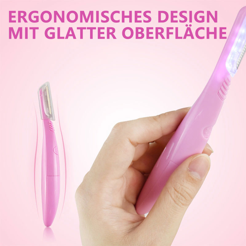 Präziser manueller Augenbrauentrimmer mit Licht