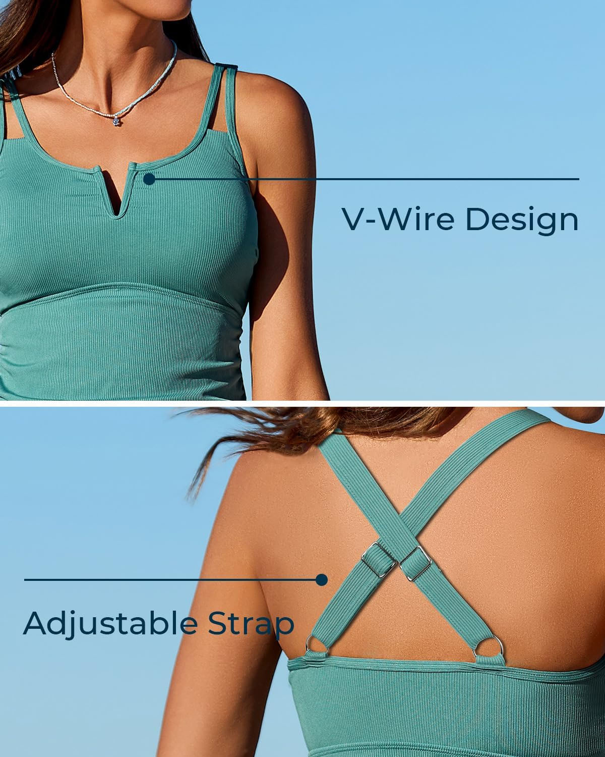 🏖️Letzter Tag! 60% REDUKTION - 💥🏝️ZWEITEILIGES TANKINI-SET MIT BAUCHANSATZ