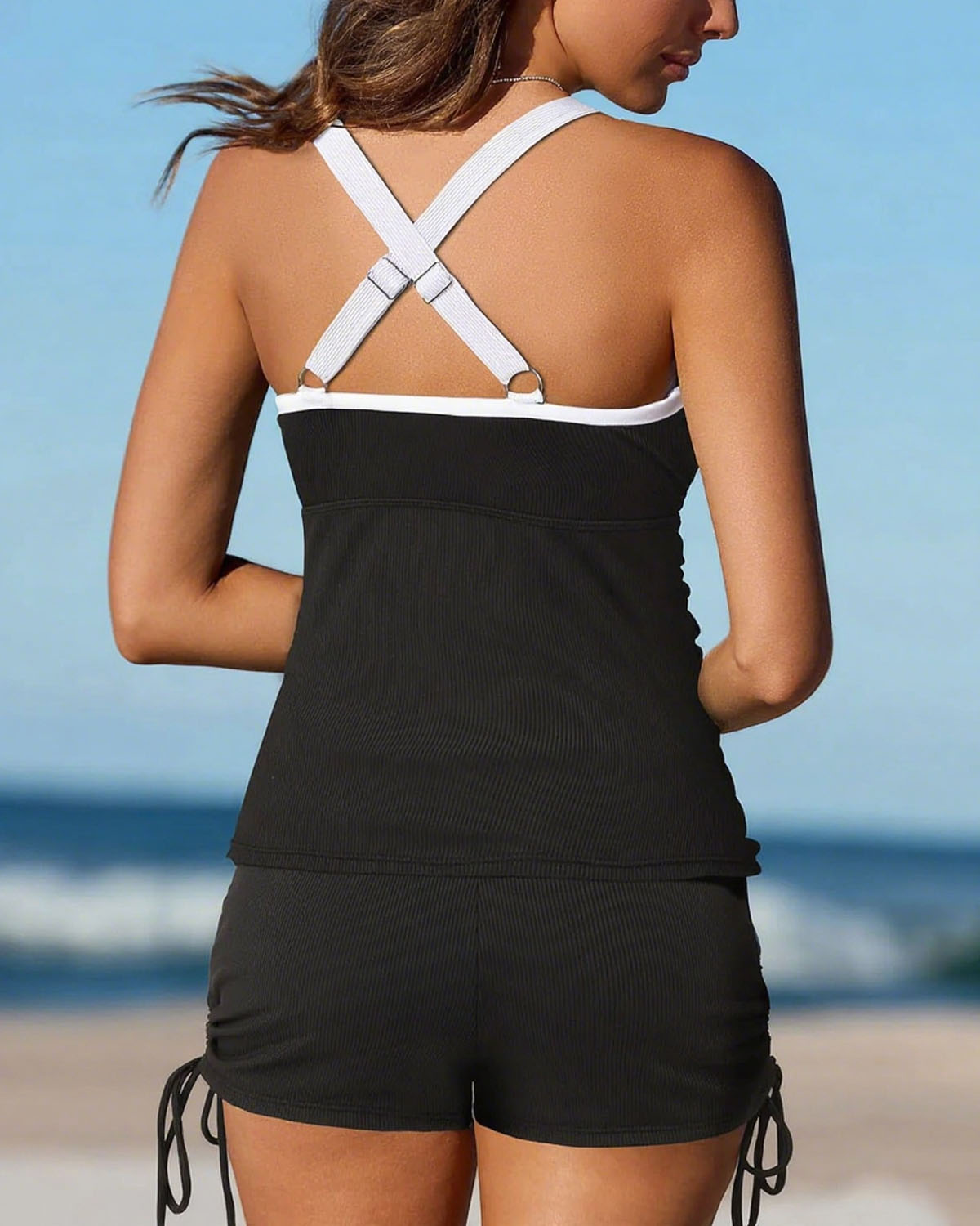 🏖️Letzter Tag! 60% REDUKTION - 💥🏝️ZWEITEILIGES TANKINI-SET MIT BAUCHANSATZ