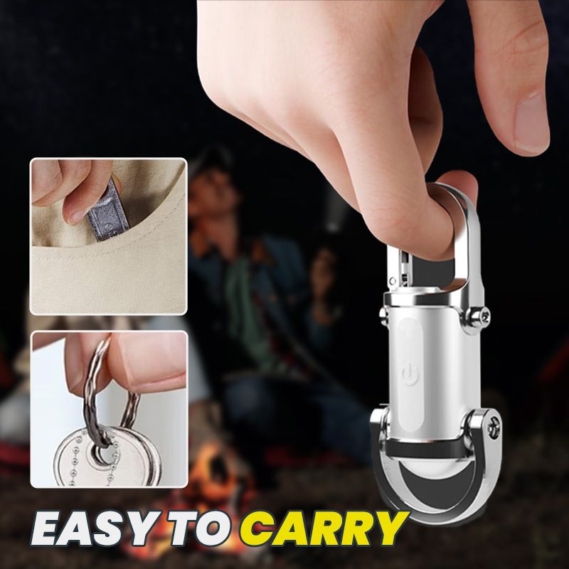 🔥1200LM Superhelle Mini-Schlüsselanhänger-Taschenlampe Wasserdicht