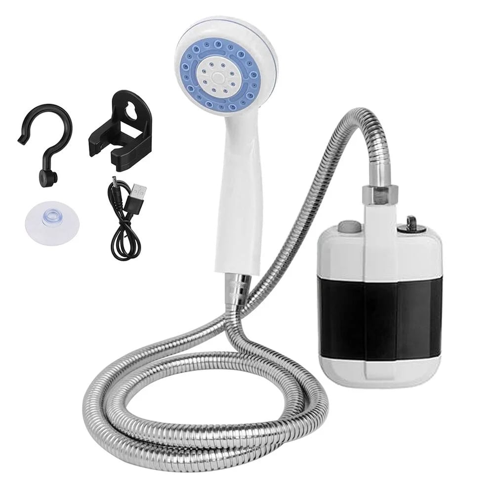 🚿 🔥 Tragbare Campingdusche mit einstellbarem Durchfluss - für eine einfache und bequeme Reinigung im Freien!