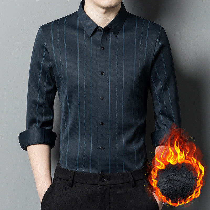 🔥Men's Winter Padded Stretch Wrinkle-Free Shirt(50% OFF)