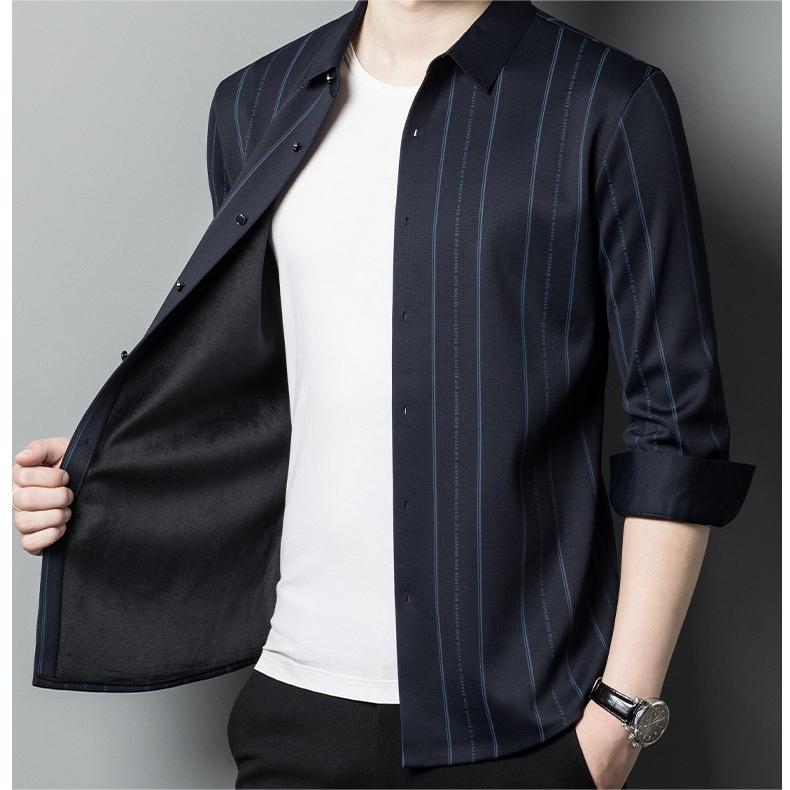 🔥Men's Winter Padded Stretch Wrinkle-Free Shirt(50% OFF)