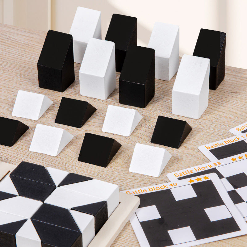 🎁Early Xmas Sales🎅Creative Black & White Block Puzzles Set for Kids