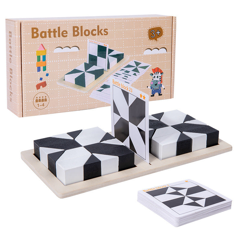 🎁Early Xmas Sales🎅Creative Black & White Block Puzzles Set for Kids