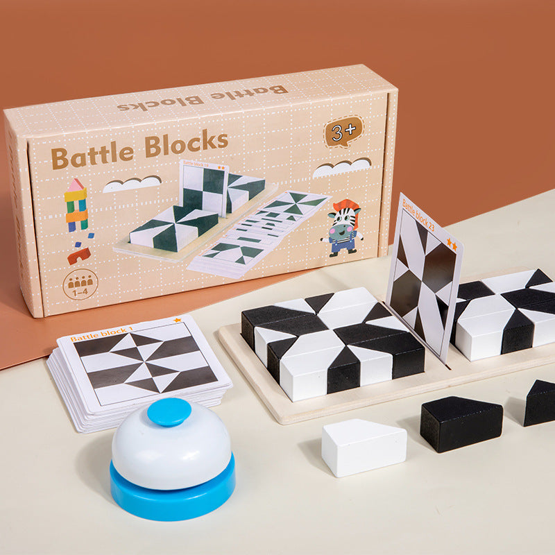 🎁Early Xmas Sales🎅Creative Black & White Block Puzzles Set for Kids