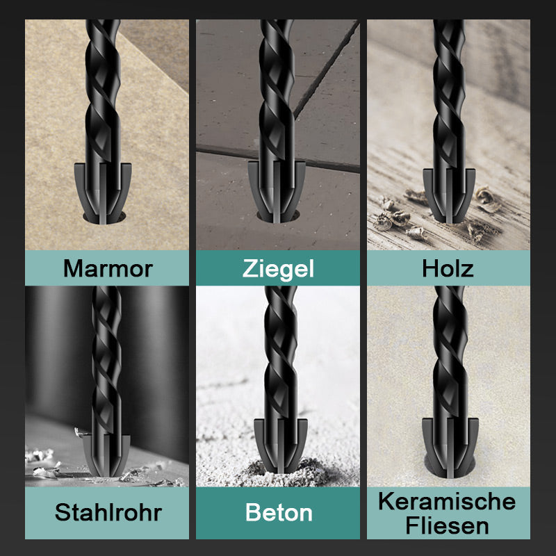 Universal 4-Kanten Kreuz Bohrer Set-Allgemeine Anwendbarkeit, vielseitig einsetzbar!