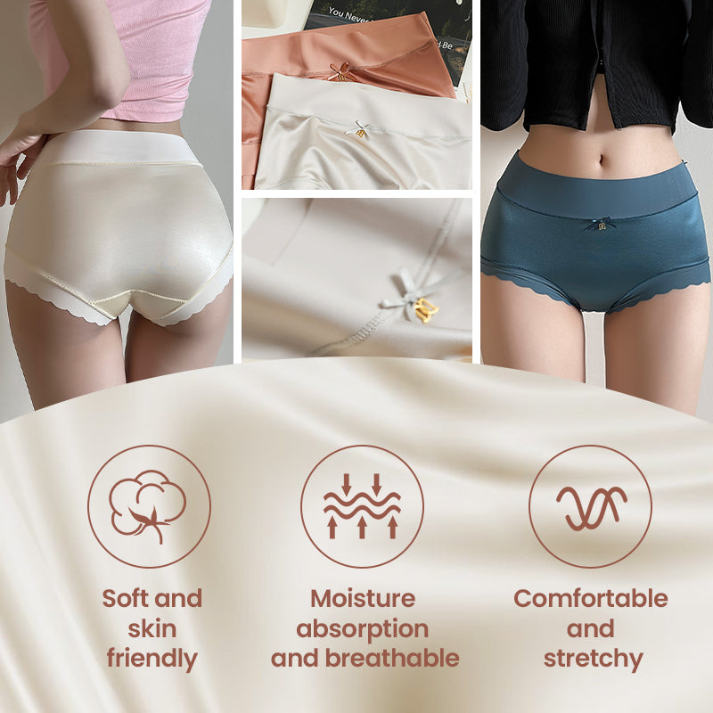 š„Hot Sale š„Premium Satin Antibacterial Moisture-absorbing Panties-6