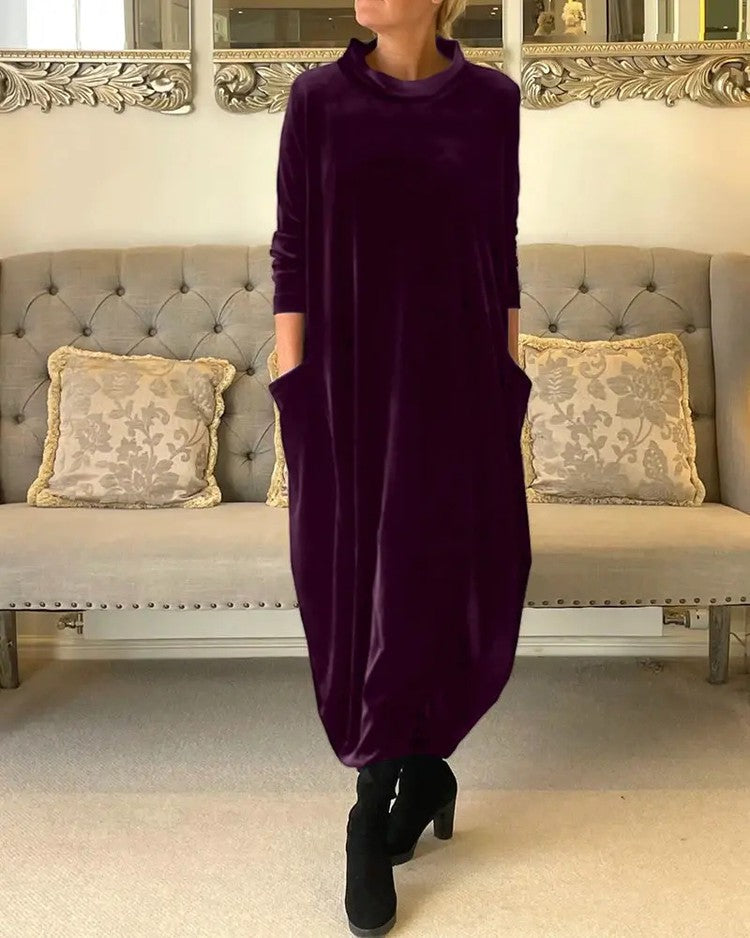 🔥Hot Sale 60% OFF 🔥New slimming long dress with round neck.