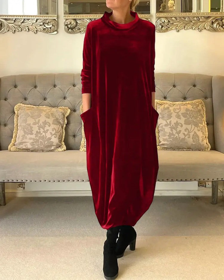 🔥Hot Sale 60% OFF 🔥New slimming long dress with round neck.