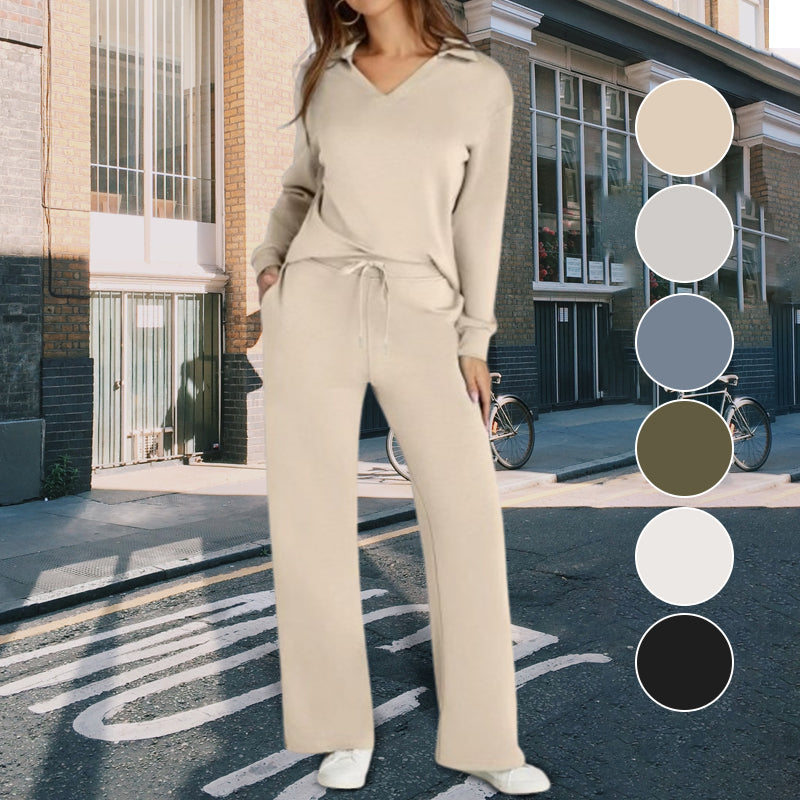 đFall Specials 50% OffđWomenâs 2 Piece Lounge Set with Long Sleeves