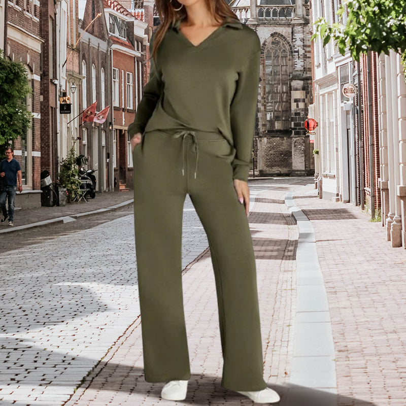 đFall Specials 50% OffđWomenâs 2 Piece Lounge Set with Long Sleeves