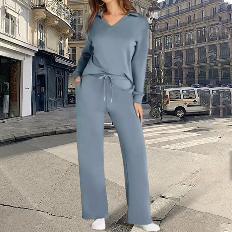 đFall Specials 50% OffđWomenâs 2 Piece Lounge Set with Long Sleeves