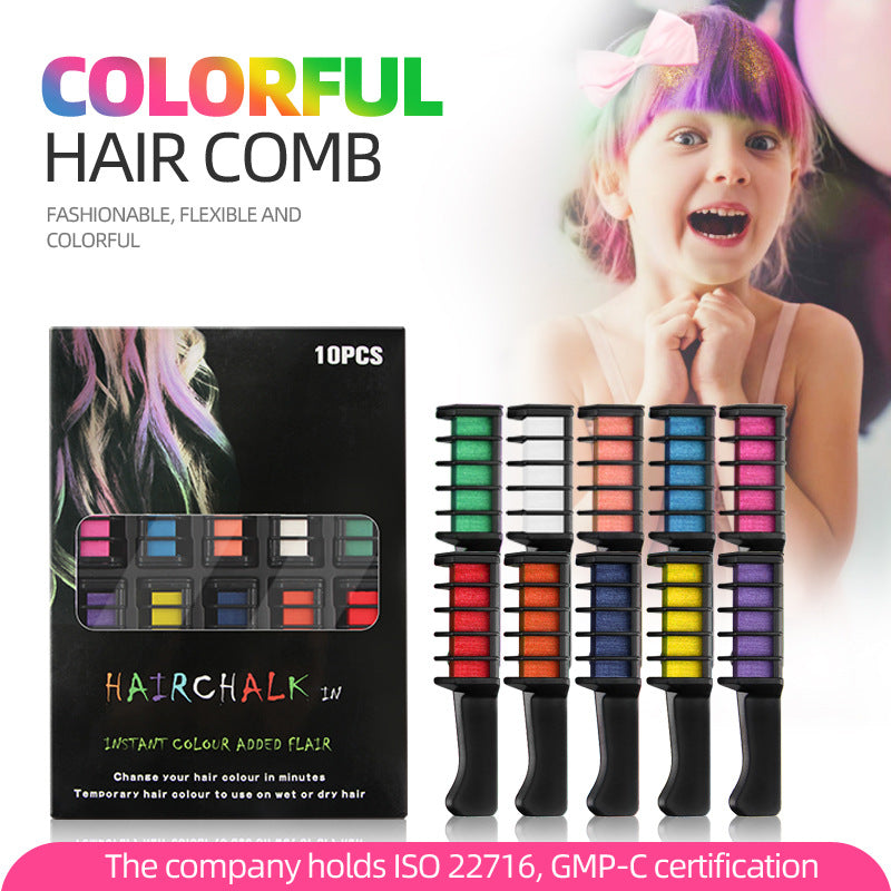 Temporäre Haarfärbung Kreide Kamm- Cruelty Free