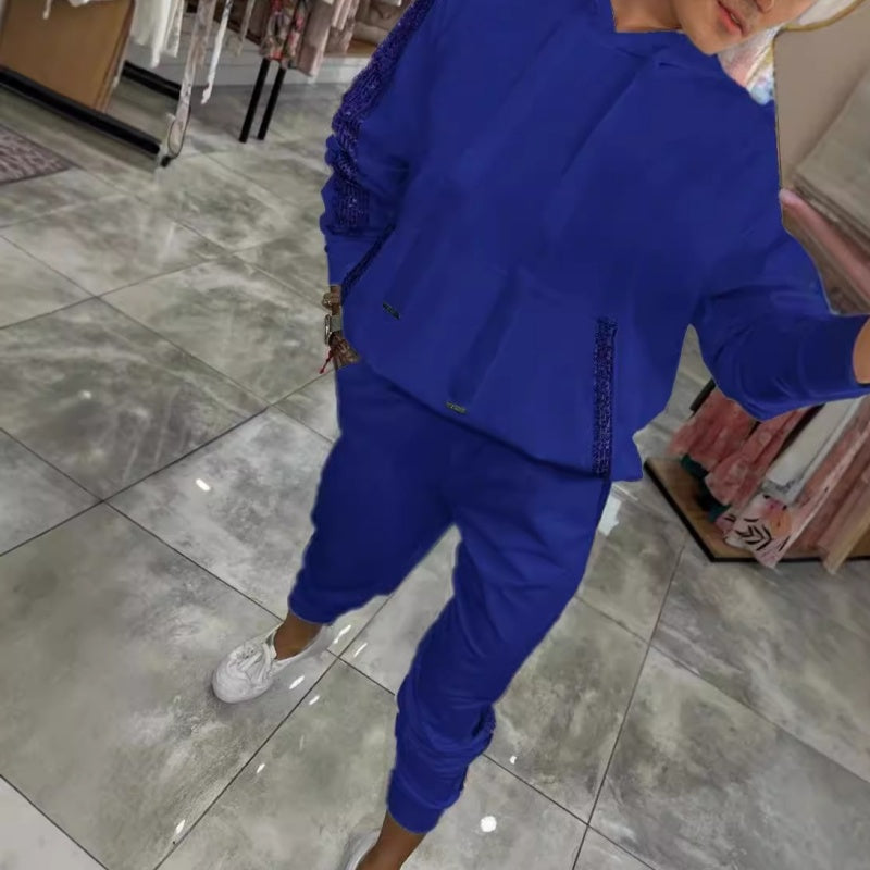 💥Hot Sell 50% Off💥Women’s Drawstring Hooded Tops & Pants 2-Piece Set