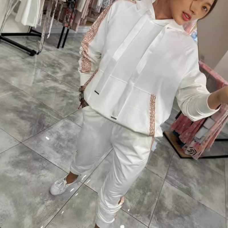 💥Hot Sell 50% Off💥Women’s Drawstring Hooded Tops & Pants 2-Piece Set