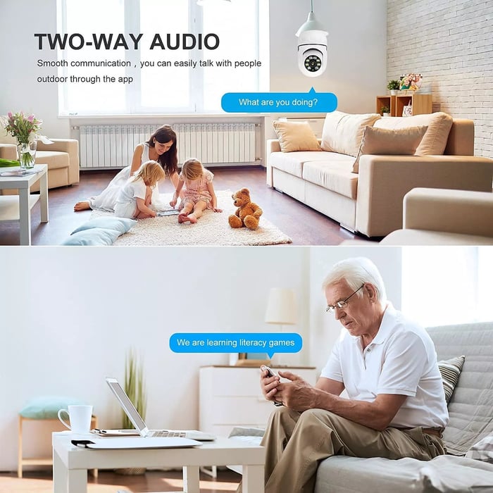 🔥2024 Hot Sale 50% off🔥Wireless Wifi Light Bulb Camera Security Camera