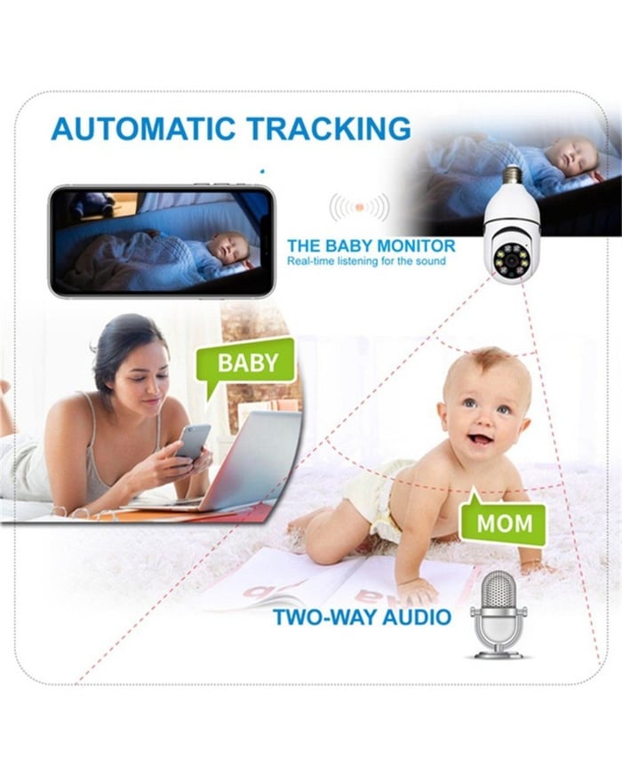 🔥2024 Hot Sale 50% off🔥Wireless Wifi Light Bulb Camera Security Camera