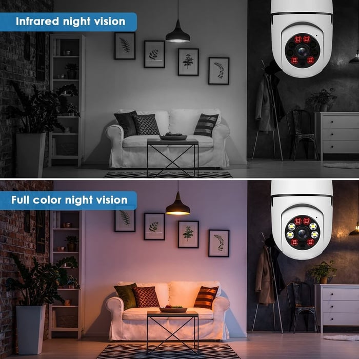 🔥2024 Hot Sale 50% off🔥Wireless Wifi Light Bulb Camera Security Camera