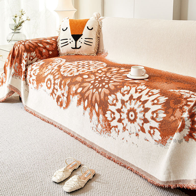 🔥Free shipping🔥Elegant Anti-Cat Scratch Tassel Chenille Sofa Covers