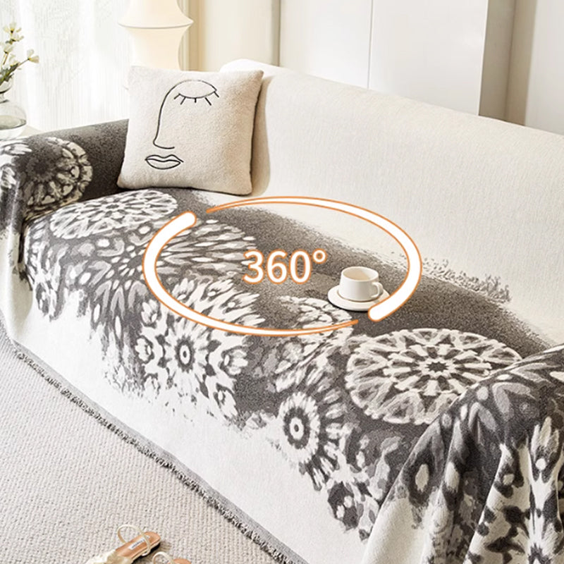 🔥Free shipping🔥Elegant Anti-Cat Scratch Tassel Chenille Sofa Covers
