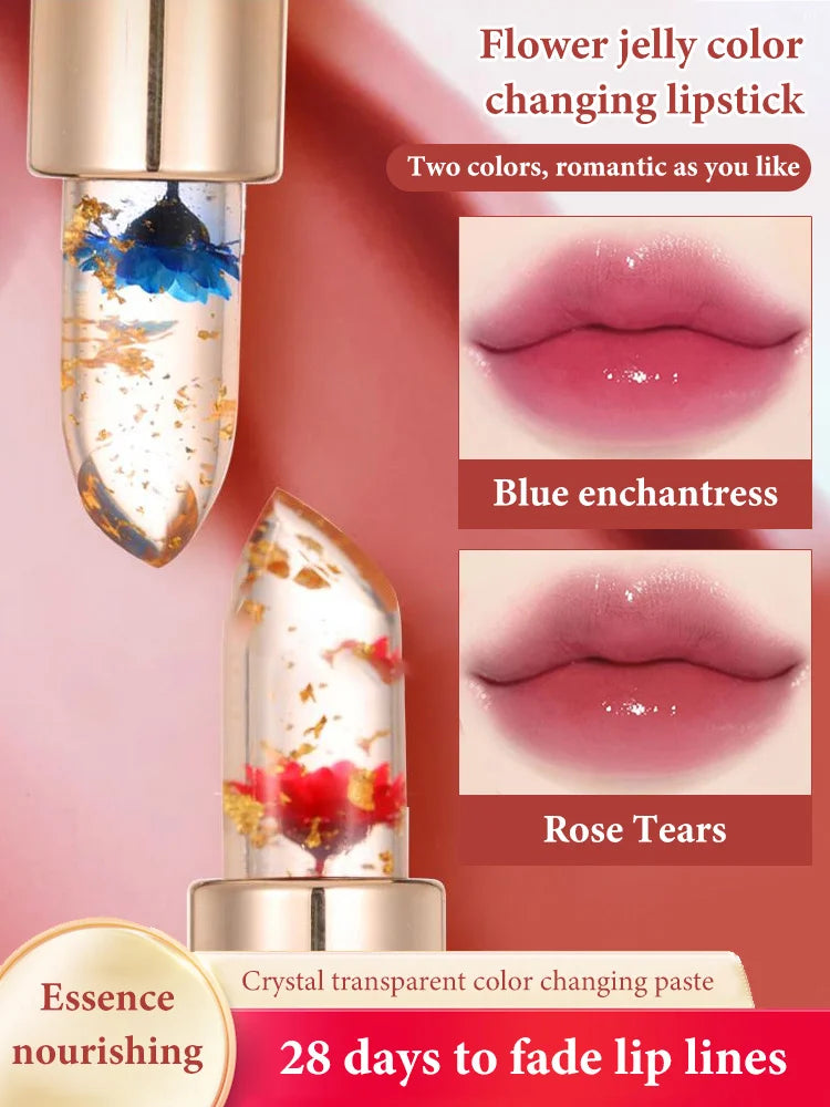 🔥Kaufen Sie 1 und erhalten Sie 1 gratis🔥Lippenstift mit Blumenfarbwechsel