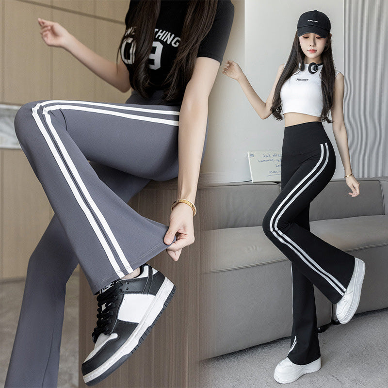 Women's High-Waisted Flare Leggings with Tummy Control