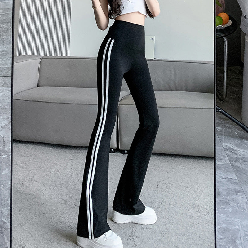 Women's High-Waisted Flare Leggings with Tummy Control