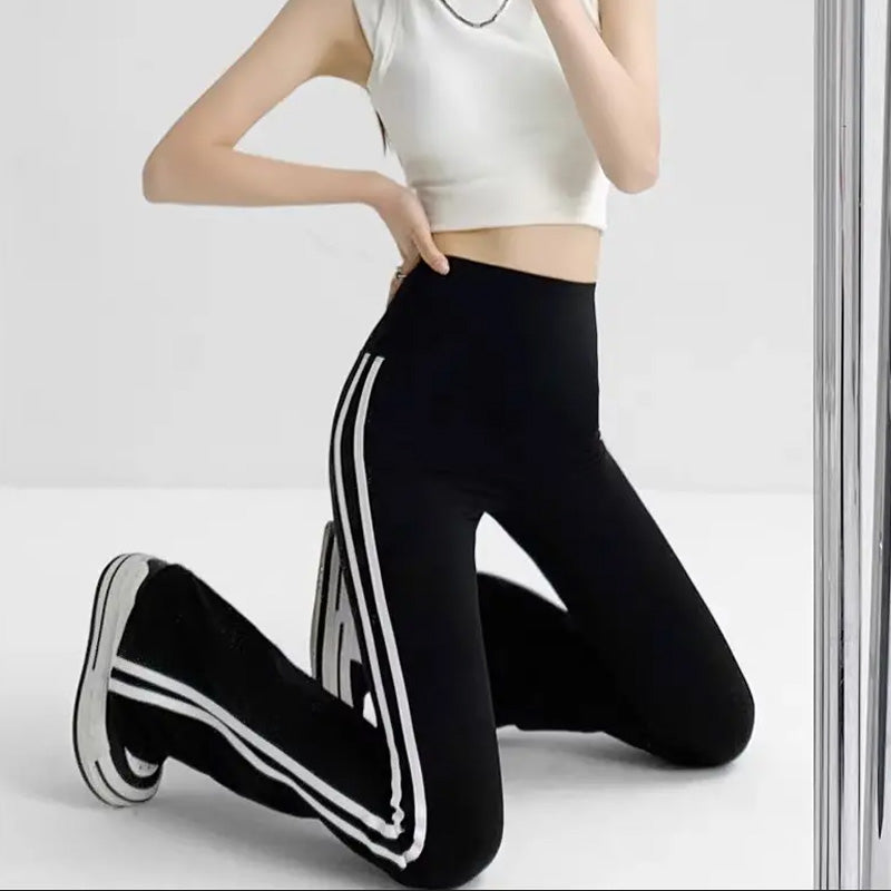 Women's High-Waisted Flare Leggings with Tummy Control
