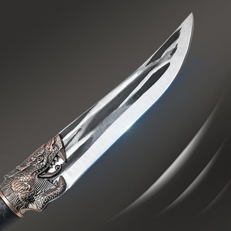 🎁Knochenschneidemesser mit Drachenverzierung und Scheide🔪💎