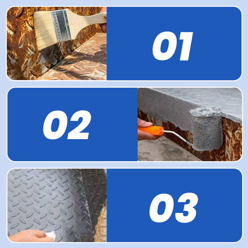 Metallschutzfarbe: Rostfrei in 1 Schritt – für Zaun, Auto & Werkzeug🔥Wetterfeste Rostumwandlungsfarbe für Metall🛡️