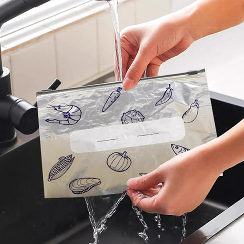 Wiederverwendbare verschließbare Aufbewahrungsbeutel aus Aluminiumfolie