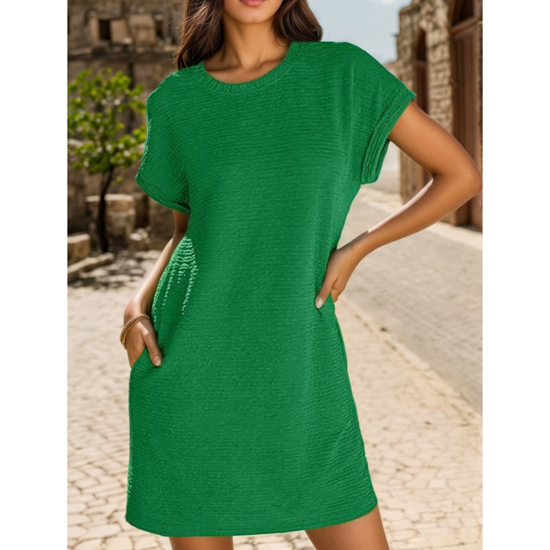 đ„2025 HOT SALEđ„Damenkleid mit lĂ€ssigen Ărmeln und Taschen