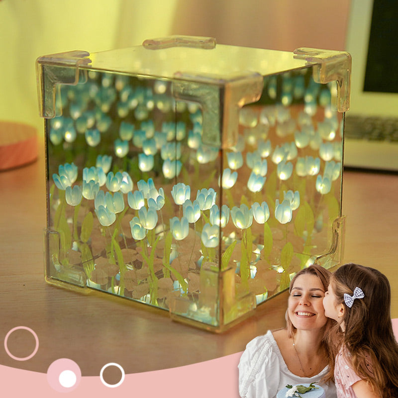 🌷 Oster-Sonderangebote 45% Rabatt! 🥚✨Magischer Würfel DIY Tulip Mirror Light