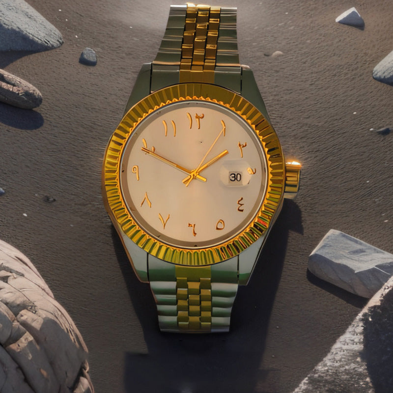 ⌚Men's Fashion Waterproof Quartz Watch Unverzichtbar für Männer, Genaue Zeitmessung, Wasserdicht, Reflektiert Ihren Stil!
