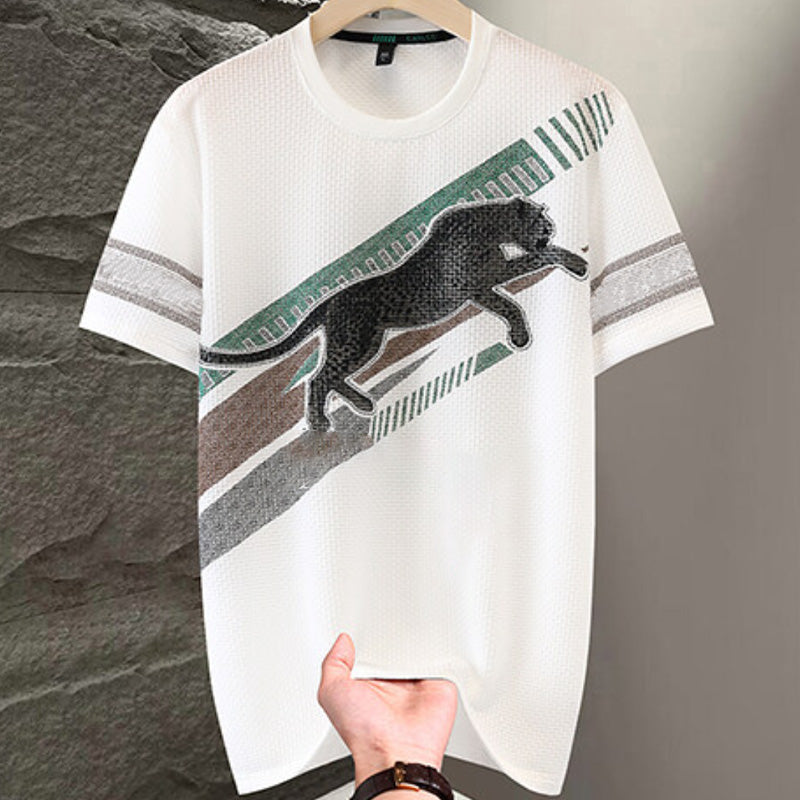 ⏳ Begrenzte Zeit 54% Rabatt 💥Bedrucktes Kurzarm-T-Shirt mit Rundhalsausschnitt für Männer(Je mehr Sie kaufen, desto höher der Rabatt)